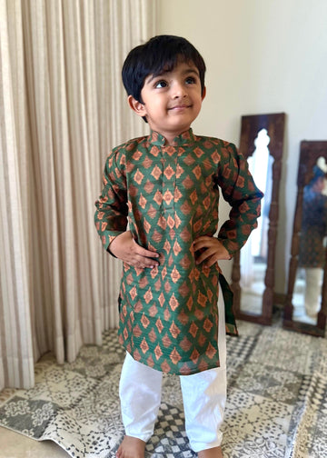 IM-Krish Green Ikat