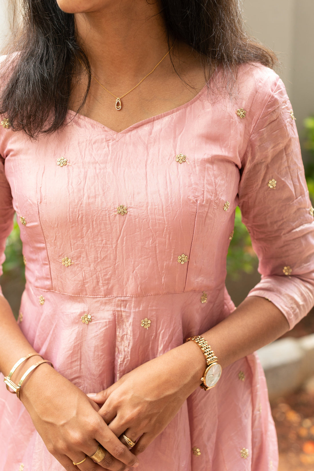 IM-Mayuri Pink (Without dupatta)