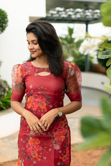 IM-Aria Maroon Kurta (XS Available)