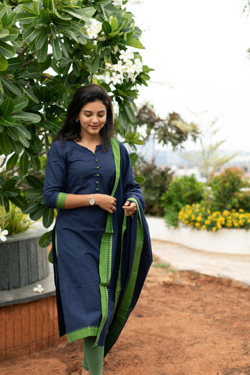 IM-Ravali Blue Kurta