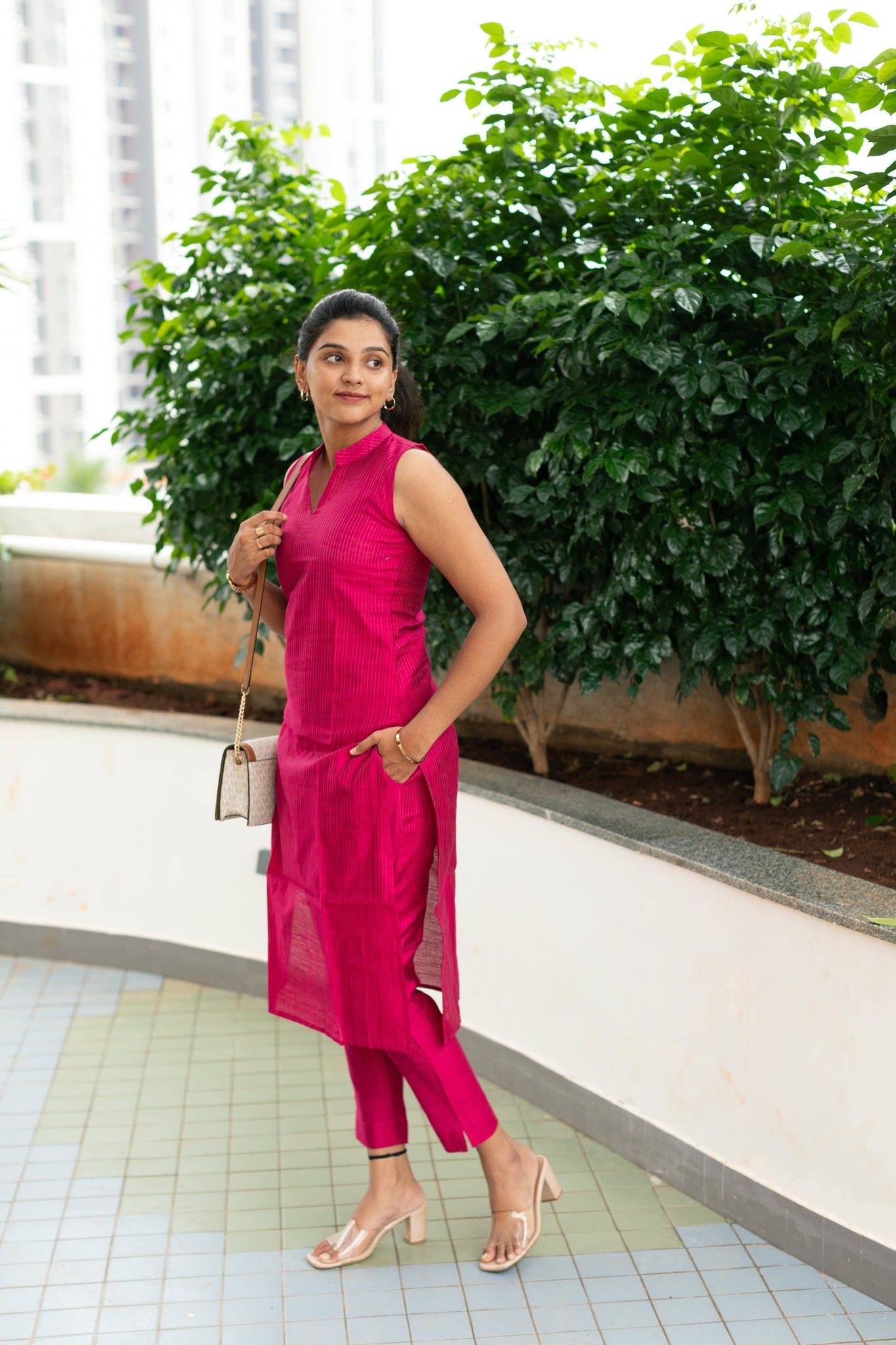 Madhuri Pink Kurta Set