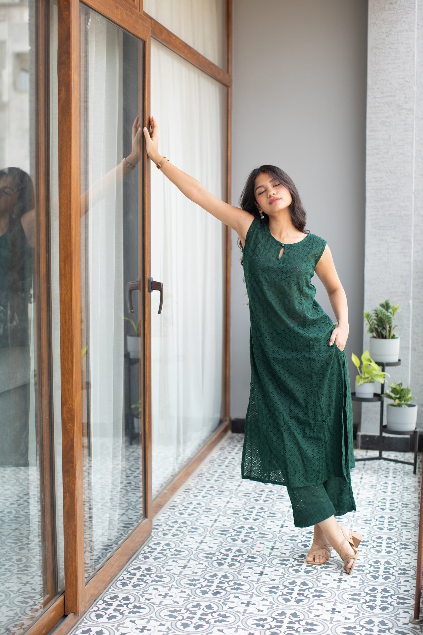 IM-Lekha Green (XS,XL,XXL Available)