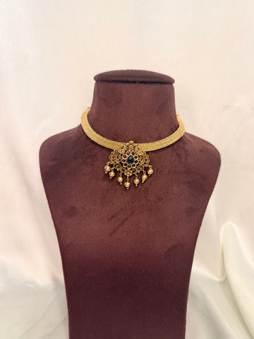 IM-Antique Gold Choker Set