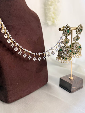 IM-AD Flower Drop Ear Chain