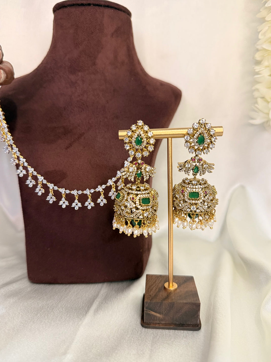 IM-AD Flower Drop Ear Chain