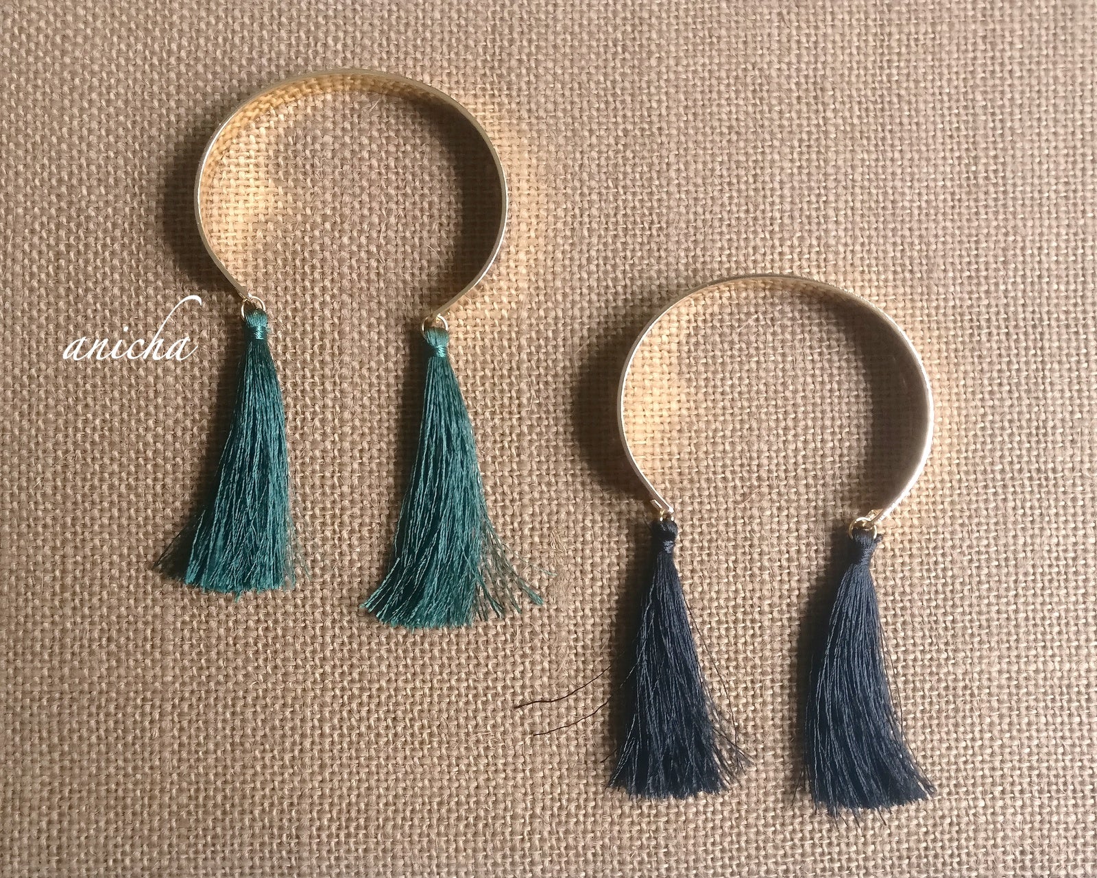 Gold cuff tassels