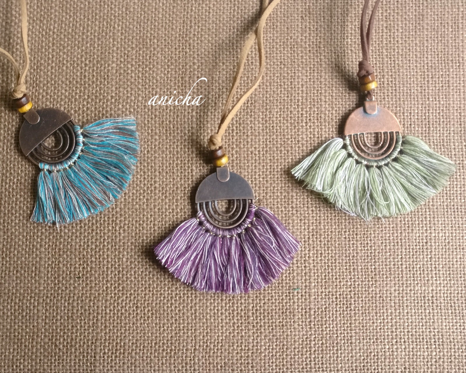 Vintage fan tassels 2