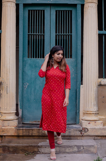 IM-Bandhani Kurta (XS & M Available)