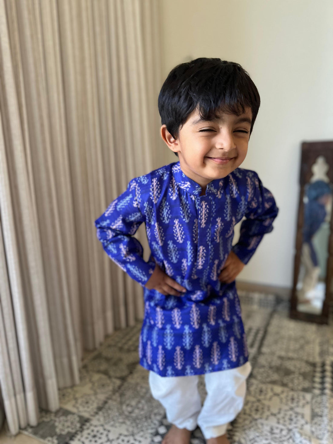 IM-Krish Blue Ikat - Anicha